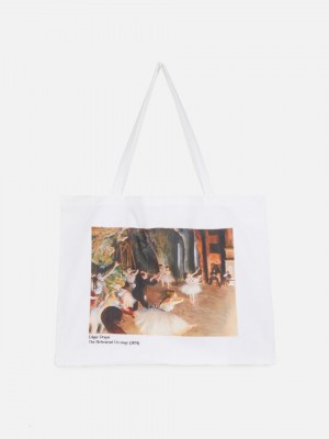 Primark Edgar Degas XL Tote Tassen Dames Wit | Nederland 31429-EXOZ