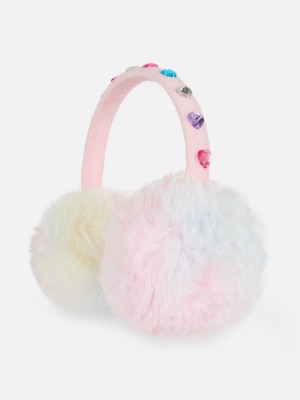 Primark Embellished Fluffy Earmuffs Oorwarmers Meisjes Gekleurd | Nederland 67483-VNGU