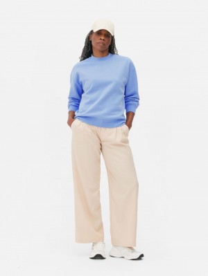 Primark Essential Crew Neck Sweatshirt Dames Blauw | Nederland 90685-WESO