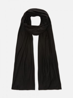 Primark Essential Jersey Knit Sjaals Dames Zwart | Nederland 74392-IBXJ