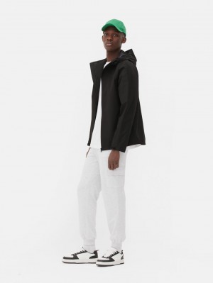 Primark Essential Met Capuchon Rain Jas Heren Zwart | Nederland 74815-TUWG
