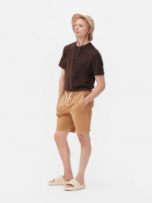 Primark Essential Plain T-shirts Heren Bruin | Nederland 01736-PEJK