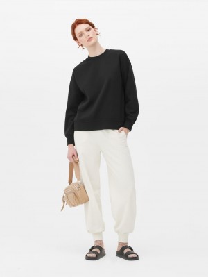 Primark Essential Sweatshirt Dames Zwart | Nederland 10754-HEAM