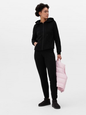 Primark Essential Zip-Up Hoodie Dames Zwart | Nederland 96240-ZCJM