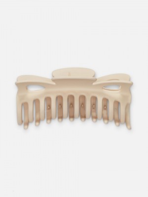 Primark Extra Large Matte Hair Clip Haaraccessoires Dames Beige | Nederland 08135-TXFK