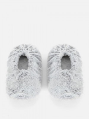 Primark Faux Fur Ballet Footie Pantoffels Dames Grijs | Nederland 50836-NYLS