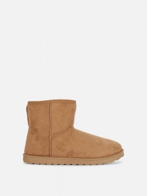 Primark Faux Fur Enkellaarzen Meisjes Bruin | Nederland 04721-DQUE