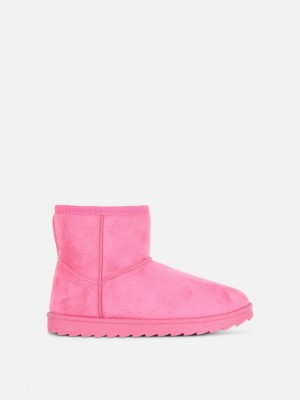 Primark Faux Fur Enkellaarzen Meisjes Roze | Nederland 45172-DVKF