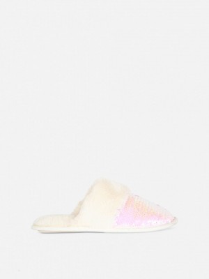 Primark Faux Fur & Sequin Pantoffels Meisjes Room | Nederland 69324-TYDF
