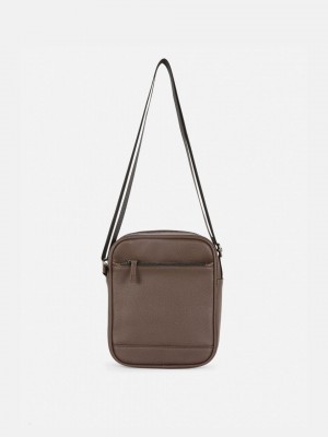 Primark Faux Leren Crossbodytassen Heren Chocola | Nederland 01927-BGYN