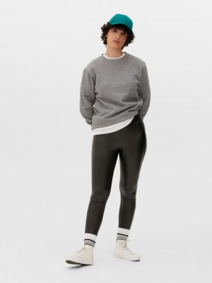 Primark Faux Leren Leggings Dames Zwart | Nederland 40725-WRAC