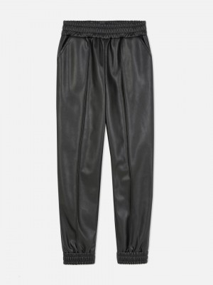 Primark Faux Leren Leggings Meisjes Zwart | Nederland 63109-HCXJ