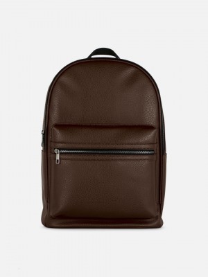 Primark Faux Leren Rugzak Heren Chocola | Nederland 16247-SCEF