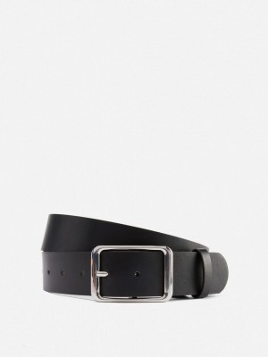 Primark Faux Leren Square Gesp Riem Dames Zwart | Nederland 36045-UFHZ
