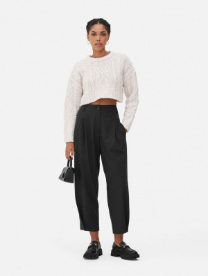 Primark Faux Pearl Cable Knit Truien Dames Wit | Nederland 39067-BXFQ