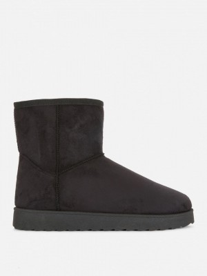 Primark Faux Suede Enkellaarzen Dames Zwart | Nederland 64835-QCOP