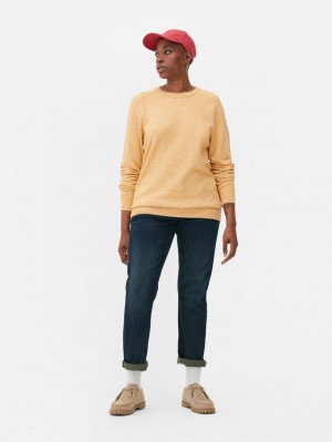 Primark Fine Knit Jumpers Heren Mosterdgeel | Nederland 17234-SANW
