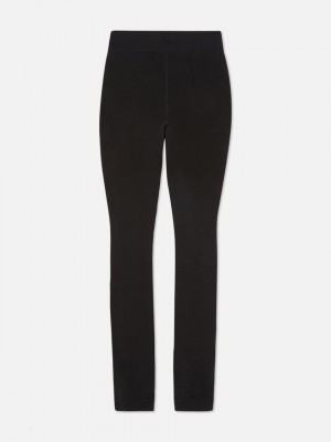 Primark Fleece Gevoerde Long Johns Ondergoed Heren Zwart | Nederland 06238-NBMJ