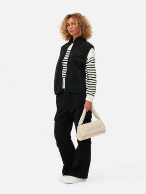 Primark Fleece Vest Dames Zwart | Nederland 25401-BOLW