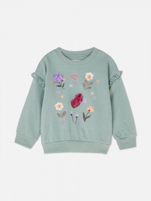 Primark Floral Sweatshirt Meisjes Groen | Nederland 87526-HKEA