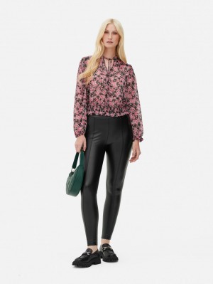 Primark Floral V-Neck Blouse Dames Gekleurd | Nederland 59180-FCSI