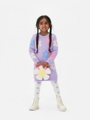 Primark Floral and Tights Set Truien Meisjes Paars | Nederland 75423-EGIB