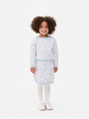 Primark Floral, and Tights Set Truien Meisjes Blauw | Nederland 30168-NDAU