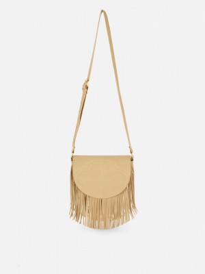 Primark Fringed Saddle Crossbodytassen Dames Bruin | Nederland 56147-HONK