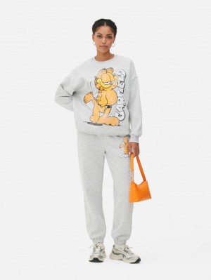 Primark Garfield Oversized Grafische Set Sweatshirt Dames Grijs | Nederland 76083-RMLC