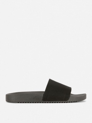 Primark Gebreid Pool Badeslippers Dames Zwart | Nederland 83546-SVAL