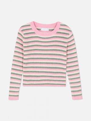 Primark Gestreept Chenille Truien Meisjes Roze | Nederland 76823-XOQE