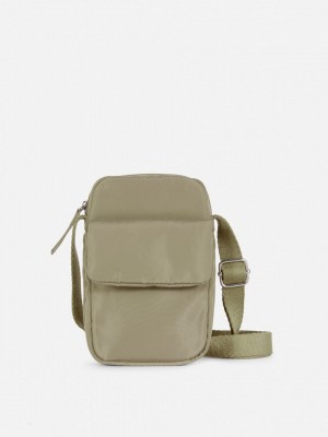 Primark Gewatteerd Crossbody Phone Crossbodytassen Dames Olijfgroen | Nederland 78509-FNHA