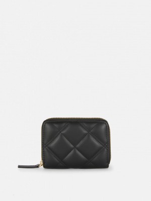 Primark Gewatteerd Faux Leren Purse Portefeuille Dames Zwart | Nederland 20369-QGTV
