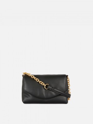 Primark Gewatteerd Front Flap Crossbodytassen Dames Zwart | Nederland 12378-CEMD