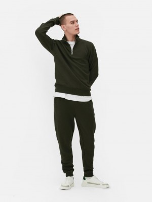 Primark Gewatteerd Jersey Joggingbroeken Heren Olijfgroen | Nederland 19530-FRZA