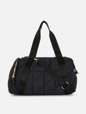 Primark Gewatteerd Weekender Bag Tassen Dames Zwart | Nederland 30859-EPCK