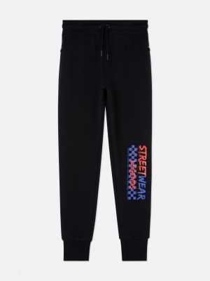 Primark Grafische Print Joggingbroeken Jongens Zwart | Nederland 98620-NVWY