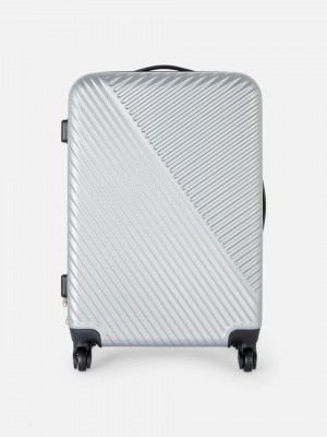 Primark Hard-Shell 4-Wheel Koffers Dames Zilver | Nederland 01238-AIFZ