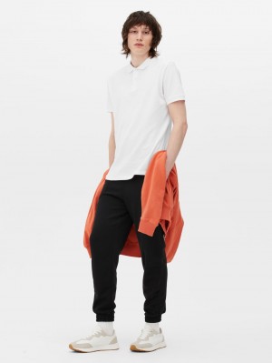 Primark Katoenen Piqué Polo Overhemd Heren Wit | Nederland 37829-XSFY