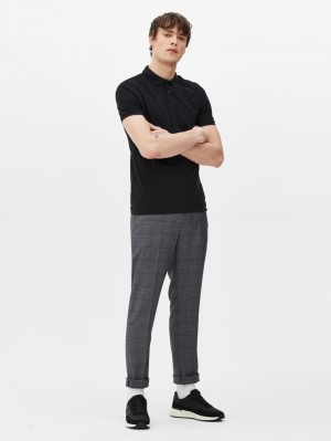 Primark Katoenen Piqué Polo Overhemd Heren Zwart | Nederland 85473-ROJD