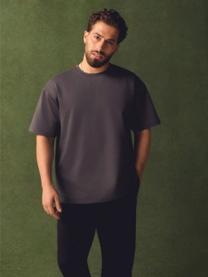 Primark Kem Boxy T-shirts Heren Grijs | Nederland 47369-GFLZ