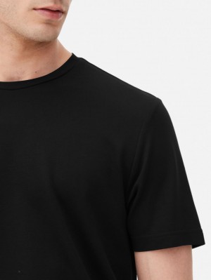 Primark Kem Crew Neck T-shirts Heren Zwart | Nederland 57483-KMJP