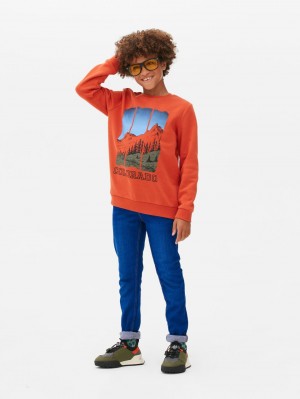 Primark Klassieke Sweatshirt Jongens Oranje | Nederland 95487-AXFO