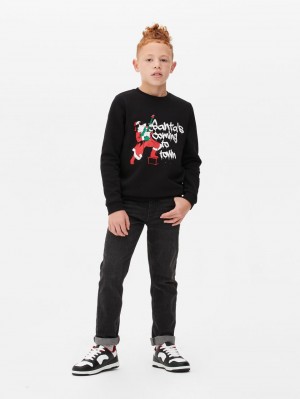 Primark Klassieke Sweatshirt Jongens Zwart | Nederland 68314-LBXI