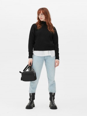 Primark Knit Long Sleeve Turtleneck Truien Dames Zwart | Nederland 82569-YMUK