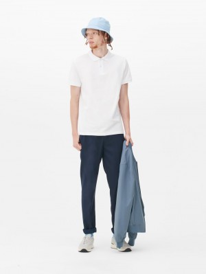 Primark Kort Sleeve Polo Overhemd Heren Wit | Nederland 45316-IVDT