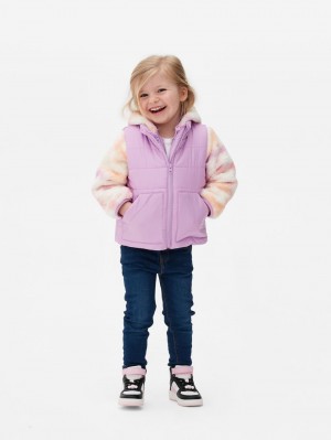 Primark Layered Met Capuchon Fleece & Vest Meisjes Paars | Nederland 74620-ZWIK