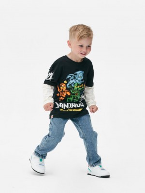 Primark Lego Ninjago Character Print T-shirts Jongens Zwart | Nederland 69732-NKPY