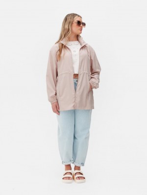 Primark Lichtgewicht Met Capuchon Parka Jas Dames Roze | Nederland 84260-MGCW