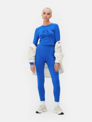 Primark Lilo & Stitch Crop Top Dames Blauw | Nederland 32798-OXRT
